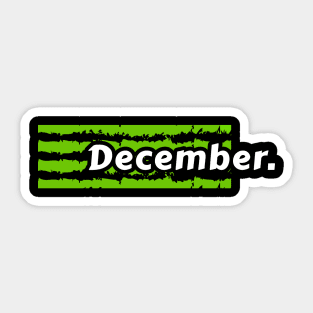 December Sticker